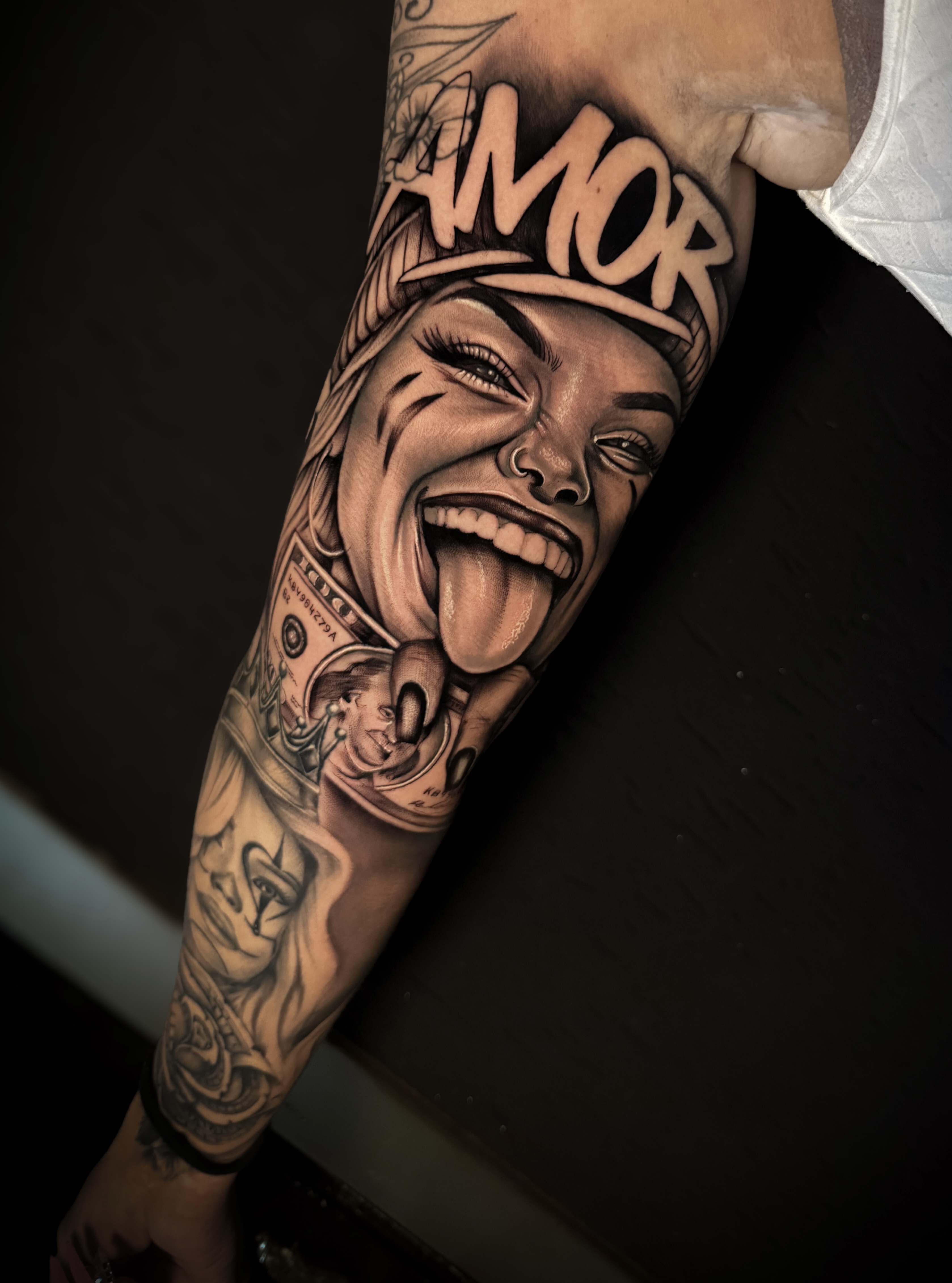 Afgewerkte tattoo